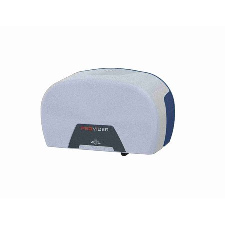 PROVIDER Standard 2 Roll Side by Side Tissue Dispenser, White/Graphite PRO-JJT1020